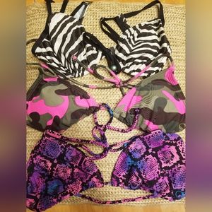 3 swimsuit tops: 2 OP and 1 Antonio Melani